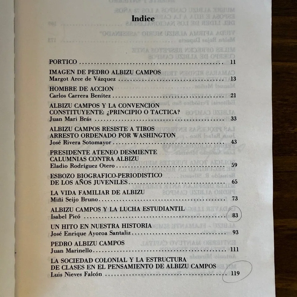 Vintage 1991 Pedro Albizu Campos Reflexiones Vida Obra Puerto Rico Book Libro